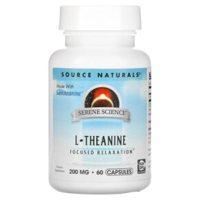 Source Naturals Serene Science L-Theanine 200 mg 60 Capsules 021078016465