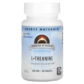 Source Naturals Serene Science L-Theanine 200 mg 60 Tablets 021078014997