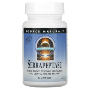 Source Naturals Serrapeptase 60 Capsules 021078019497