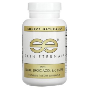 Source Naturals Skin Eternal with DMAE Lipoic Acid and C Ester 120 Tablets 021078014836
