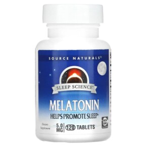 Source Naturals Sleep Science Melatonin 5 mg 120 Tablets 021078005575