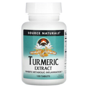 Source Naturals Turmeric Extract 100 Tablets 021078000891