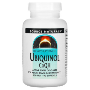Source Naturals Ubiquinol CoQH 100 mg 90 Softgels 021078021438