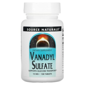 Source Naturals Vanadyl Sulfate 10 mg 100 Tablets 021078017479