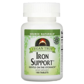 Source Naturals Vegan True Iron Support 180 Tablets 021078025924