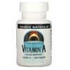 Source Naturals Vitamin A 10.000 IU 100 Tablets 021078008286