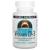 Source Naturals Vitamin D-3 125 mcg (5.000 IU) 120 Capsules 021078023371