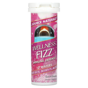 Source Naturals Wellness Fizz Natural Berry Flavor 10 Wafers 021078020516