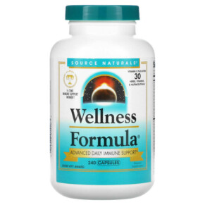 Source Naturals Wellness Formula Advanced Daily Immune Support 240 Capsules 021078014263