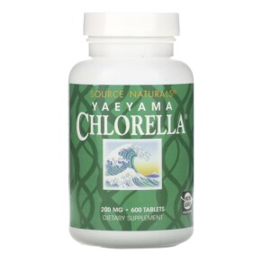 Source Naturals Yaeyama Chlorella 200 mg 600 Tablets 021078014546