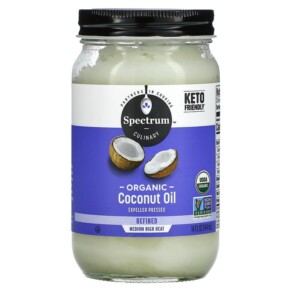 Spectrum Culinary Organic Coconut Oil Refined 14 fl oz (414 ml) 022506002005