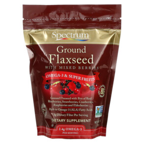 Spectrum Essentials Ground Flaxseed with Mixed Berries 12 oz (340 g) 022506125070