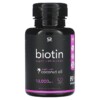 Sports Research Biotin with Coconut Oil 10.000 mcg 120 Veggie Softgels 023249010159