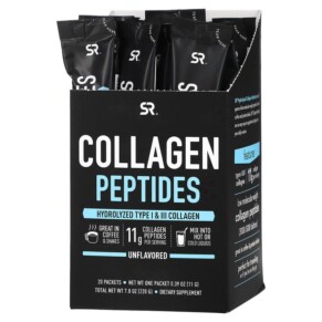 Sports Research Collagen Peptides Unflavored 20 Packets 0.39 oz (11 g) Each 023249010913