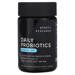 Sports Research Daily Probiotics 60 Billion CFU 30 Delayed Release Capsules 023249090090