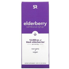Sports Research Elderberry Sambucus Syrup 12.000 mg 4 fl oz (120 ml) 023249090076
