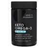 Sports Research Keto Omega-3 with Salmon Oil 120 Softgels 023249012337
