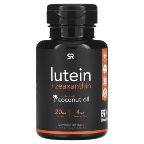 Sports Research Lutein + Zeaxanthin with Coconut Oil 120 Veggie Softgels 023249012108