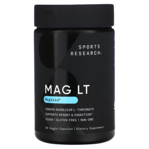 Sports Research MAG LT Magtein 2.000 mg 90 Veggie Capsules 023249091516