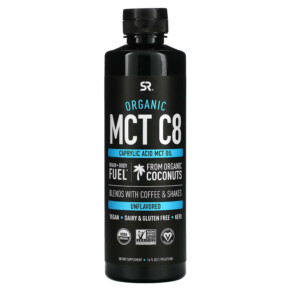 Sports Research Organic MCT C8 Oil Unflavored 16 fl oz (473 ml) 023249011729