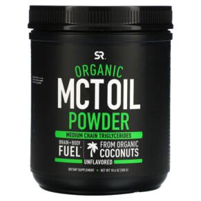 Sports Research Organic MCT Oil Powder Unflavored 10.6 oz (300 g) 023249011187