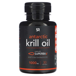 Sports Research SUPERBA 2 Antarctic Krill Oil with Astaxanthin 1.000 mg 30 Softgels 023249010166