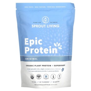 Sprout Living Epic Protein Organic Plant Protein + Superfoods Original 1 lb (456 g) 852457007008