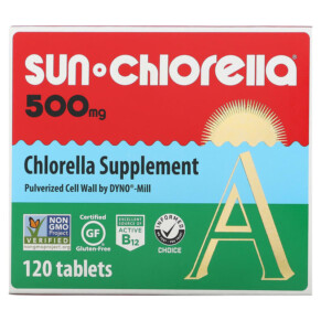Sun Chlorella Chlorella 500 mg 120 Tablets 029918015111