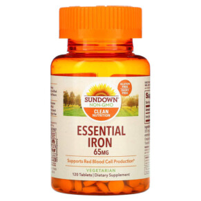 Sundown Naturals Essential Iron 65 mg 120 Tablets 030768412838