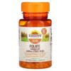 Sundown Naturals Folate 666 mcg DFE 350 Tablets 030768040697
