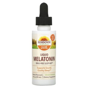Sundown Naturals Liquid Melatonin Cherry 2 fl oz (59 ml) 030768168360