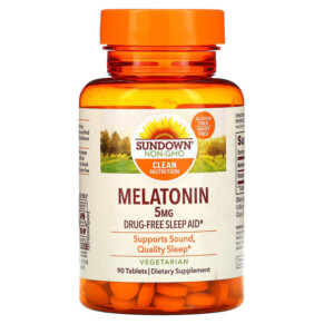 Sundown Naturals Melatonin 5 mg 90 Tablets 030768157456