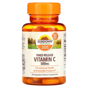 Sundown Naturals Vitamin C Timed Release 500 mg 90 Capsules 030768905262