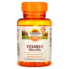 Sundown Naturals Vitamin E 180 mg (400 IU) 100 Softgels 030768032685