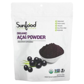 Sunfood Organic Acai Powder 8 oz (227 g) 803813806001