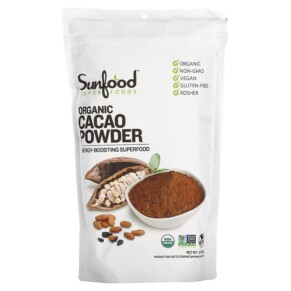 Sunfood Organic Cacao Powder 1 lb (454 g) 803813035029