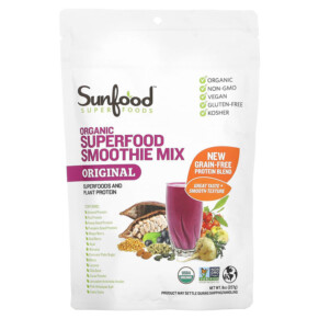 Sunfood Organic Superfood Smoothie Mix Original 8 oz (227 g) 803813100680