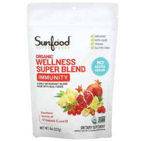 Sunfood Organic Wellness Super Blend Immunity 8 oz (227 g) 803813102806