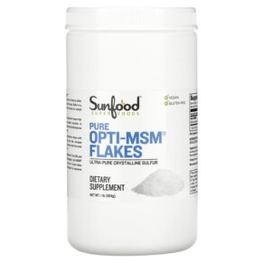 Sunfood Pure Opti-MSM Flakes 1 lb (454 g) 803813009013