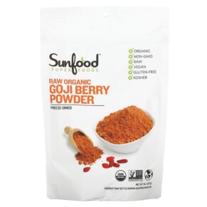 Sunfood Raw Organic Goji Berry Powder 8 oz (227 g) 803813100246