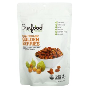 Sunfood Raw Organic Golden Berries 8 oz (227 g) 803813790508