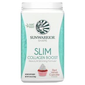 Sunwarrior Shape Slim Collagen Boost Red Velvet Cupcake 1.65 lb (750 g) 810100920241