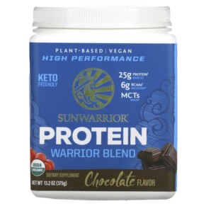 Sunwarrior Warrior Blend Protein Chocolate 13.2 oz (375 g) 814784024240