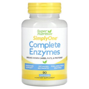 Super Nutrition Simply One Complete Enzymes 90 Capsules 033739001246