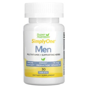 Super Nutrition SimplyOne Men’s Multivitamin + Supporting Herbs 30 Tablets 033739002144