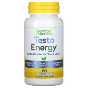Super Nutrition Testo Energy 60 Veg Capsules 033739001284