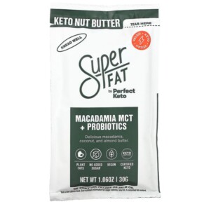 SuperFat Keto Nut Butter Macadamia MCT + Probiotics 1.06 oz (30 g) 850000843455