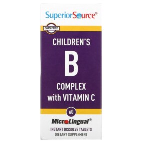 Superior Source Children's B Complex with Vitamin C 60 MicroLingual Instant Dissolve Tablets 076635900800