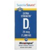 Superior Source Extra Strength D3 25 mcg (1.000 IU) 100 MicroLingual Instant Dissolve Tablets 076635908509