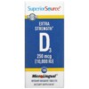 Superior Source Extra Strength D3 250 mcg (10.000 IU) 100 MicroLingual Instant Dissolve Tablets 076635908707